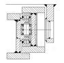 telescopic combined bearing assembly